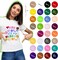 42 Pack Iron on Vinyl HTV Vinyl Sheets 30 Assorted Colors with 2 Teflon Sheets-12" x 10"